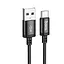 Кабель Hoco X89 Wind charging data cable Type-C чорний - мініатюра 1