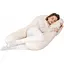 Подушка Sonex Basic Flex для беременных и отдыха П-образная антиаллергенная 135x68x25 бежевая (SO102579) - миниатюра 1