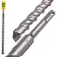 Бур по бетону Alloid Building Tools SDS-plus S4 25x450 мм (FH-25450) - мініатюра 2