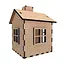 Заготовка для декорування "Будиночок 9" Fabrika Decoru FDPO-348 з LED свічкою в комплекті - мініатюра 2
