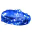 Світлодіодна гірлянда нитка крапля роси 4.5 м 50led батарейки Blue синя - мініатюра 1