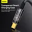 Кабель Baseus Explorer Series Auto Power-Off Fast Charging Data Cable USB To Type-C 100W/6A 1 м - миниатюра 3