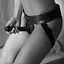 Трусы для страпона Strap-On-Me Leatherette Harness Curious OS серый - миниатюра 8