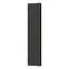 Вертикальний радіатор Navin Largo Double 456х1800-6, anticor, чорний муар 10-012033-4880, Чорний матовий - мініатюра 3