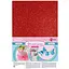 Фоаміран Santi Eva з глітером 20x30 см 10 аркушів червоний (742677) - мініатюра 1
