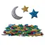 Детский набор мягких наклеек "Звезда и луна" Vladi Toys VT4206-55, 50 наклеек - миниатюра 2