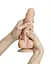 Реалістичний фалоімітатор Strap-On-Me Sliding Skin Realistic Dildo Vanille - XXL, рухливий ефект - мініатюра 2
