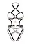 Портупея-тедди из экокожи Leg Avenue Heart ring harness teddy L Black, подвеска-сердечко, цепи - миниатюра 5