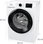 Стиральная машина Gorenje фронтальная 9 кг 1400 A+++ 545 см инвертор дисплей пара Wi-Fi белый - миниатюра 10