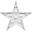 Нічник-світильник Зірка білий - мініатюра 1