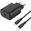 Зарядний пристрій Proove Silicone Power 2 20W (Type-C) + Cable Type-C to Lightning (1m) black (WCSP22010001) - мініатюра 1