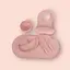Набор силиконовой посуды для прикорма детей на присоске, 6 предметов, PINK - миниатюра 1
