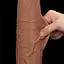 Фаллоимитатор LoveToy Sliding-Skin Dual Layer Dong King Sized 34 см коричневый - миниатюра 14
