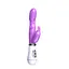Вібратор кролик з вушками комбінований 26 см USB для жінок фіолетовий - мініатюра 1