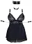 Комплект Cottelli Collection Bondage Babydoll XL черный - миниатюра 7