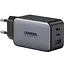 Зарядное устройство для Ugreen CD244 USB-A + 2 x USB-C 65 Вт GaN Tech Fast Charger серый - миниатюра 1