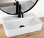 Умивальник Rea Naomi white накладний підвісний REA-U0630, Білий - мініатюра 2