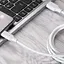 Кабель Proove Striped Silicone USB-A to USB-C 1m White (CCSS60001202) [133330] - миниатюра 3