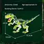 Конструктор динозавр   WOMA велоцераптор   детский   533 детали - миниатюра 3