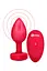 Анальна пробка B-Vibe Vibrating Heart M/L 10.5 см (червоний) - мініатюра 2