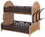 Сушка для посуды Violet House 0414 Ажур BROWN 28х40х38 см (7008631) - миниатюра 1