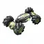 Радиоуправляемая Машина YJ 096-3 A-02, Трансформер 1:16, Роликовые колеса, Кер. жестами, Подсветка, Акум. 3.7V, Зеленая - миниатюра 1