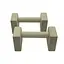 Паралетсы, упоры для отжимания деревянные Wood Gym Push Up NE-WD-20 из бука 20 см 2 шт - миниатюра 2