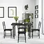 Комплект мебели Costway Katarina стол и 4 стулья черный - миниатюра 5