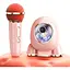 Портативная акустика DK MC-009+1 микрофон Pink [115809] - миниатюра 3