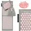 Коврик акупунктурный с подушкой 4FIZJO Eco Mat XL Аппликатор Кузнецова 4FJ0515 Grey/Pink (P-5907739313607) - миниатюра 1