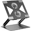 Охлаждающая подставка для ноутбука до 15.6 дюймов OfficePro LS-121-G 2xfans Aloy Aluminum Gray - миниатюра 2