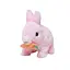 Зайчик с морковкой интерактивный Cute Furry, CH6010, 16 см, переноска, плюшевый, со звуком (в ассортименте) - миниатюра 1