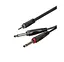 Готовий аудіо кабель Mini-Jack 3,5 Stereo - 2xJack 6,3 mono Roxtone SAY-C130-L6 6 м - мініатюра 1