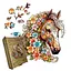 Пазл деревянный Загадочный Лошадь, А1, Картонная коробка 500+ элементов - миниатюра 1