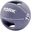 Мяч медбол York Fitness с двумя ручками 10кг фиолетовый - миниатюра 1