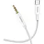 AUX кабель Hoco UPA19 Type-C to Jack 3.5 1 м сріблястий - мініатюра 1