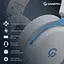 Беспроводные игровые наушники GamePro HSW-191-WHB Asgard Skadi Wireless 7.1 White-Blue - миниатюра 3