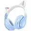Наушники Hoco W42 Cat ear Blue - миниатюра 1