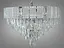 Сучасна кришталева люстра в вітальню, 11 ламп, хром - мініатюра 1