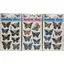 Наліпка об’ємна дута Метелики голографічні 24x12 см (в асортименті) ST-4505 - мініатюра 1