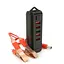 Зарядное устройство Voltronic ZS112, 4 USB 2.0+USB 3.0, фонарик, с крокодилами питание 12В - миниатюра 1