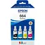Чернила комплект EPSON 664 B/C/M/Y 4x70ml MultiPack (C13T66464A) - миниатюра 1