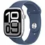 Смарт-годинник Apple Watch Series 10 GPS, 42mm, Silver, Denim Sport Band, M/L (Grade B) Seller Refurbished - мініатюра 1