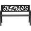 Скамейка для сада Chomik Garden Line Rose стальная с декоративной спинкой - миниатюра 3