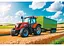Пазл Trefl Сільгосптехніка: трактор з причепом 100 ел. (16494) - мініатюра 2