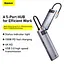 Хаб конвертер Baseus Type-C Metal Gleam Series 5-in-1 3Usb HDMI Type-C 100W CAHub-CX0G - миниатюра 5