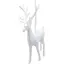 Украшение декоративное Chomik Олень пластик белый 9x15 см (BAI5928) - миниатюра 4