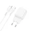 Адаптер питания сетевой HOCO C96A 1*USB-A 2.1 A белый набор с кабелем Type-C - миниатюра 4