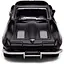 Автомодель TechnoDrive Chevrolet Corvette Split Window 1963 матовый черный (250411U) - миниатюра 3