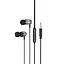 Навушники BOROFONE BM83 Craft universal earphones with mic Black - мініатюра 1